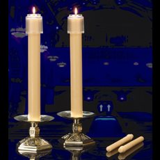 100% Beeswax Candles 1 1/4" x 17" PE