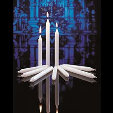 Stearine Congregational Vigil Candles 17/32" x 5-1/4"