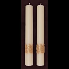Ornamented Side Altar Candles 1-1/2" x 12"