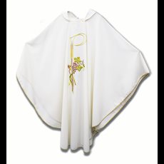 White Chasuble Misto Lana Chasuble with 713 Embroidery