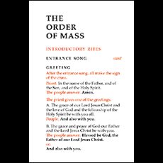 Order of Mass Order of Mass: Large Print Edition