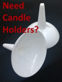 Plastic Candle Holder Button