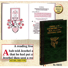 **PRE-ORDER** ALL NEW EDITION: Order of the Anointing of the Sick and their Pastoral Care (Three Sizes Available) SKU 456/22