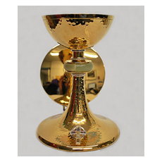 7 3/4" Sterling Silver Church Chalice & 5 3/4" Scale Paten