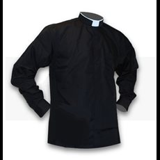 Reliant Black Tonsure Clergy Shirt SKU S7151