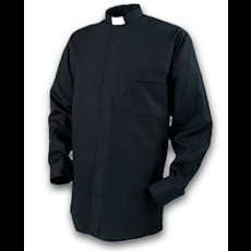 Reliant Black Tab Long Sleeve Clergy Shirt SKU S7341