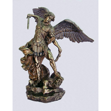 29" Bronzed Resin St. Michael SKU SR-74552