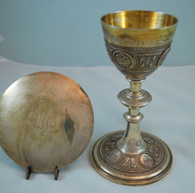 See our sacred vessel replating work like chalices & plates before restoration