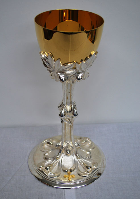 10” 800/1000 Silver Church Chalice (Restored)