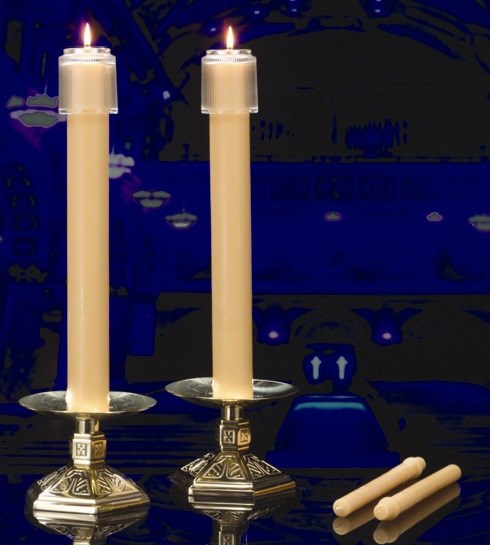 100% Pure Beeswax Pillar candles. 2 in diameter and up to 8 tall