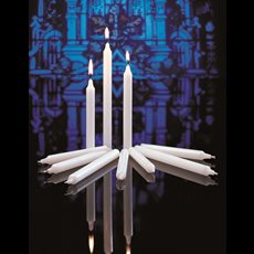 Stearine Tube Candles - 17/32" x 7 Stearine Tube Candles - Votive 18