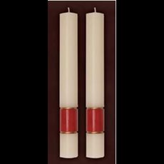 Gloria Burgundy Side Altar Candles Gloria Burgundy Side Altar Candles 1-1/2" x 12"