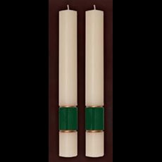 Gloria Green Side Altar Candles Gloria Green Side Altar Candles 1-1/2" x 12"