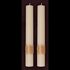 Ornamented Side Altar Candles Ornamented Side Altar Candles 1-1/2" x 12"