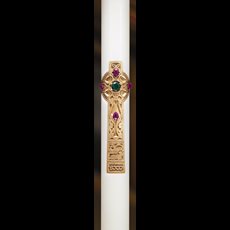 Cross of Erin Paschal Candle - 1 15/16" x 39"