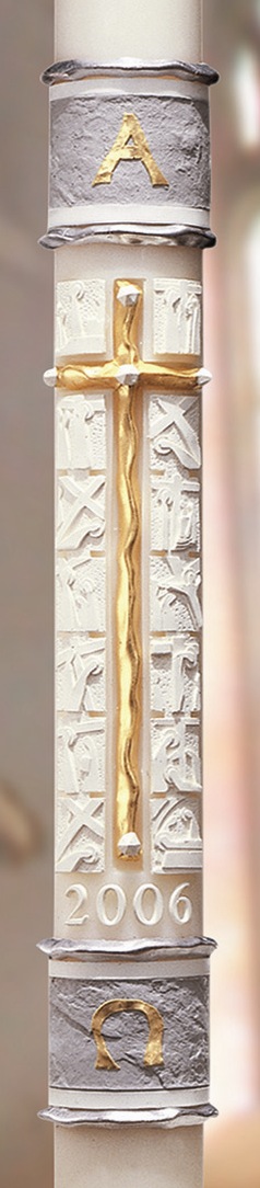 Way of the Cross Paschal Candle - 1 15/16" x 39"