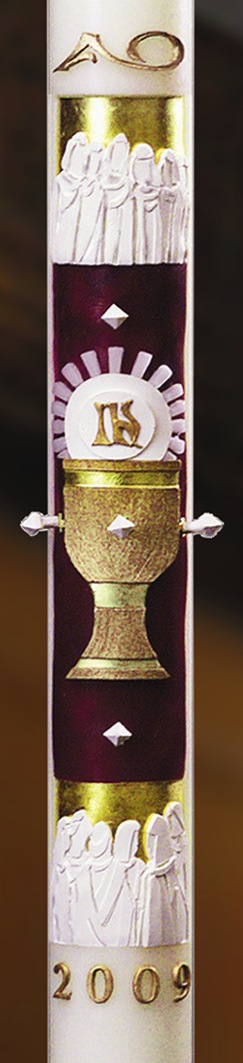 12 Apostles Paschal Candle - 1 15/16" x 39"