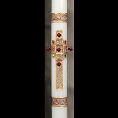 Easter candles for Catholic use are 51% beeswax and Paschal candles look great in all Christian chur Evangelium Paschal Candle - 1 15/16" x 39"