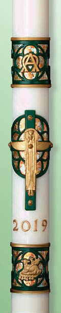 Christus Rex Paschal Candle - 1 15/16" x 39"