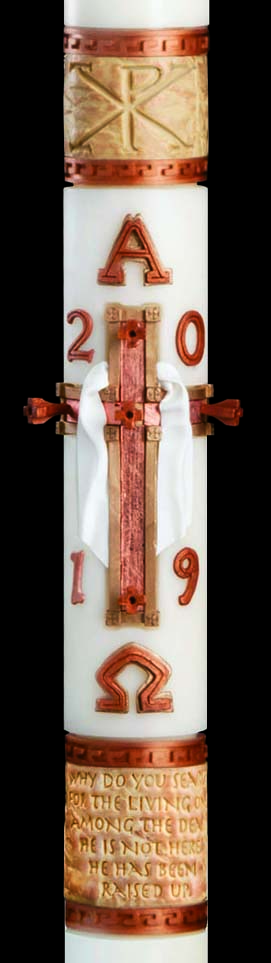 Luke 24 Paschal Candle - 1 15/16" x 39"