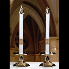 Cross of Erin Altar Candles- 1.5 x 17 (Pair)