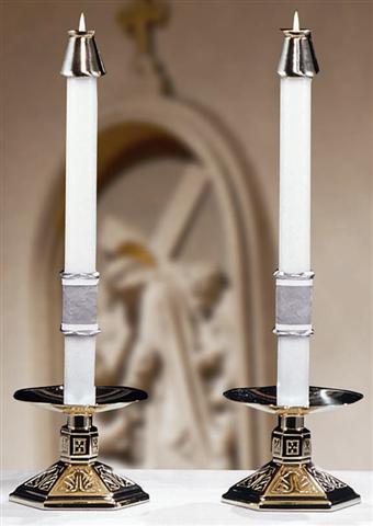 Way of the Cross Altar Candles - 1.5 x 17 (Pair)