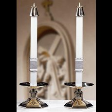 Way of the Cross Altar Candles - 1.5 x 17 (Pair)