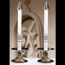 Way of the Cross Altar Candles (Pair) Way of the Cross Altar Candles - 1.5 x 17 (Pair)