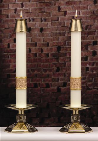 Evangelium Altar Candles - 1.5 x 17 (Pair)