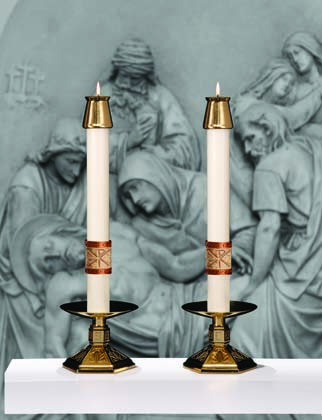 Luke 24 Altar Candles - 1.5 x 17 (Pair)