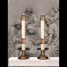 Luke 24 Altar Candles (Pair) Luke 24 Altar Candles - 1.5 x 17 (Pair)