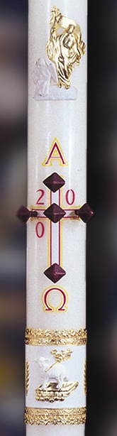 Ornamented Paschal Candle - 1-1/2 x 34