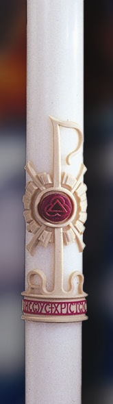 Holy Trinity Paschal Candle - 1-1/2 x 34