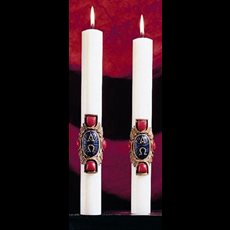 Christ Victorious Altar Candles - 1-1/2 x 12 (Pair)