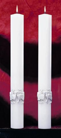 The Good Shepherd Altar Candles - 1-1/2 x 12 (Pair)
