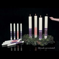 ArtisanWax Advent Candles - 1-1/2" x 17" APE ArtisanWax Advent Candles - 1-1/2" x 17" APE