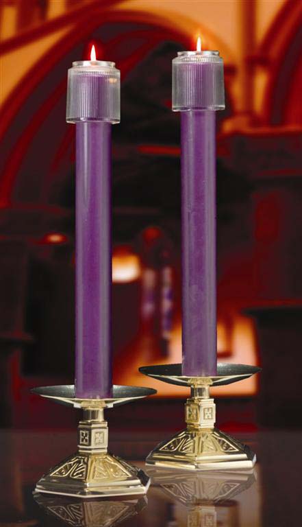 51% Beeswax Candles - 1-1/2" x 12" - 4 pe