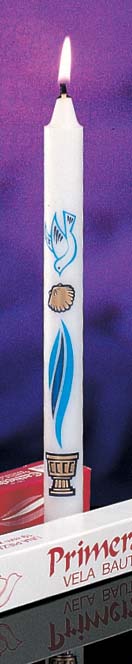 Primera Luz - Baptismal Candle - 3/4" x 9-1/4"