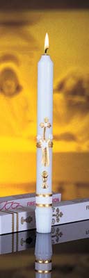 First Holy Communion Candle - 7/8" x 10-1/4"