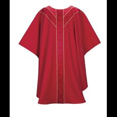 Red Chasuble with Red Clement Banding
