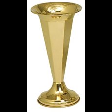 12" Vase - Gold Plated, or Satin Brass Vase