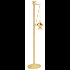 Censer Stand- Satin Brass, Polish Brass, Satin Bronze or Polish Bronze Censer Stand
