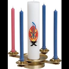 Advent Wreath - S/Brass or B/Brass Advent Wreath