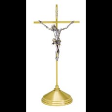 Crucifix and Candlesticks Set