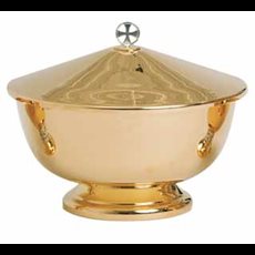 Gold Plated Bowl Paten for Sale with Cover Bowl and Cover