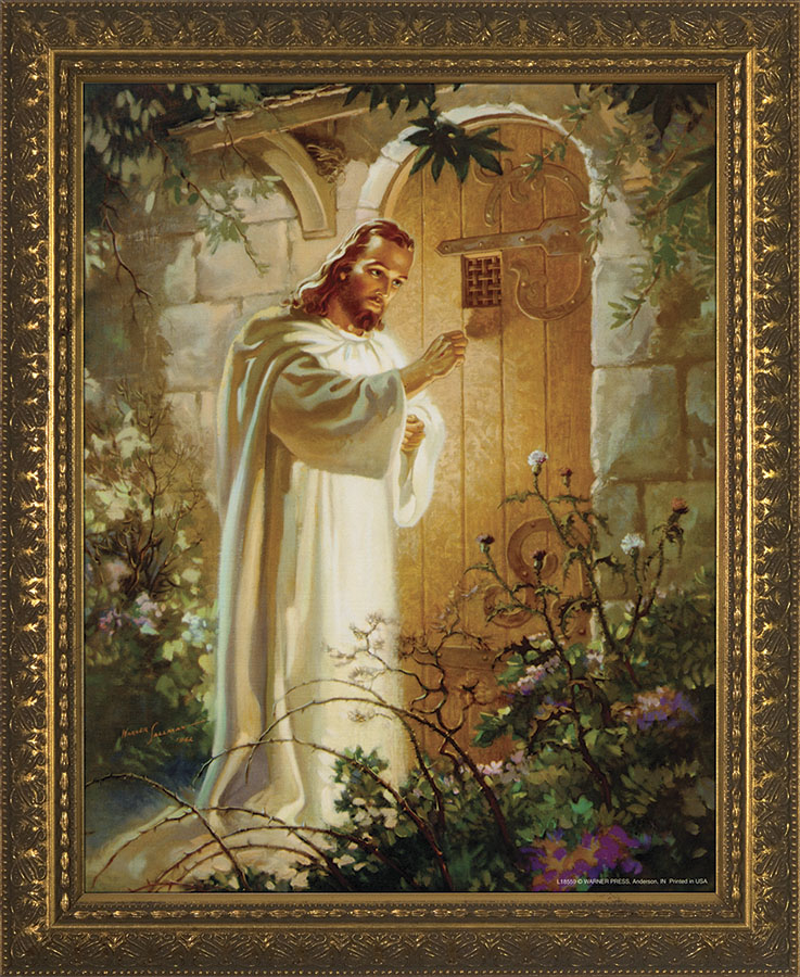 Christ At Heart S Door Framed Image Product Number Ws 3 2 T H
