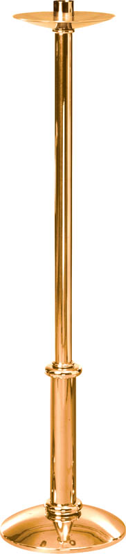 44" High Polish Bronze Paschal Candlestick