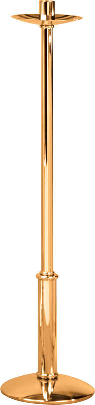 48" High Polish Bronze Paschal Candlestick