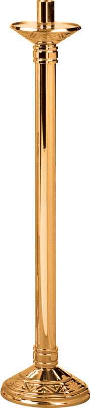 44" High Polish Bronze Paschal Candlestick