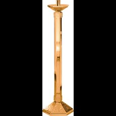 48" High Polish Bronze Paschal Candlestick